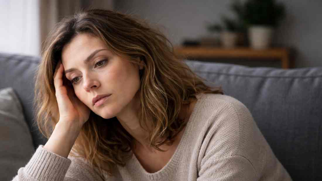 Vrouw met brain fog