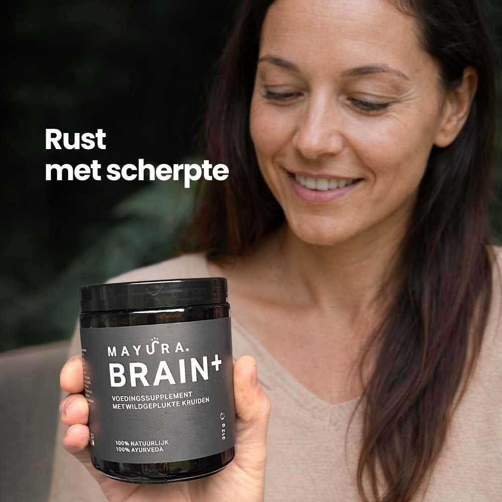 vrouw met pot Brain voor scherpte